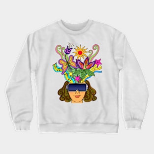 Virtual Reality Metaverse Creative Beautiful Mind Fantasy Crewneck Sweatshirt